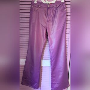 Vibrant Purple Flare Women's Jeans